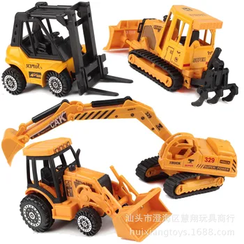 

Children's Toy Alloy Car Model Engineering Road Roller Forklift Excavator Crane Mining Car Engineer Working Truck Car Toy Model