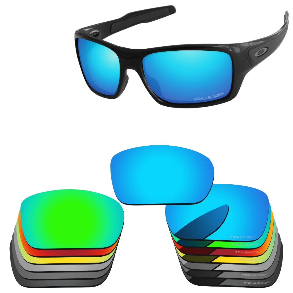 Bsymbo Polycarbonate POLARIZED Replacement ETCH Lenses For-Oakley Turbine Sunglasses - Multiple Options