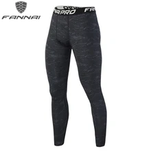 Fannai для беговых тренировок мужские Леггинсы сухие компрессионные колготки для мужчин тренажерный зал Фитнес Спортивная одежда для бега камуфляжные спортивные штаны AM307