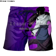 PLstar Cosmos Аниме Наруто Узумаки Наруто Саске 3D печать мультфильм мужские шорты печать 3d полная печать плюс isze S-5XL