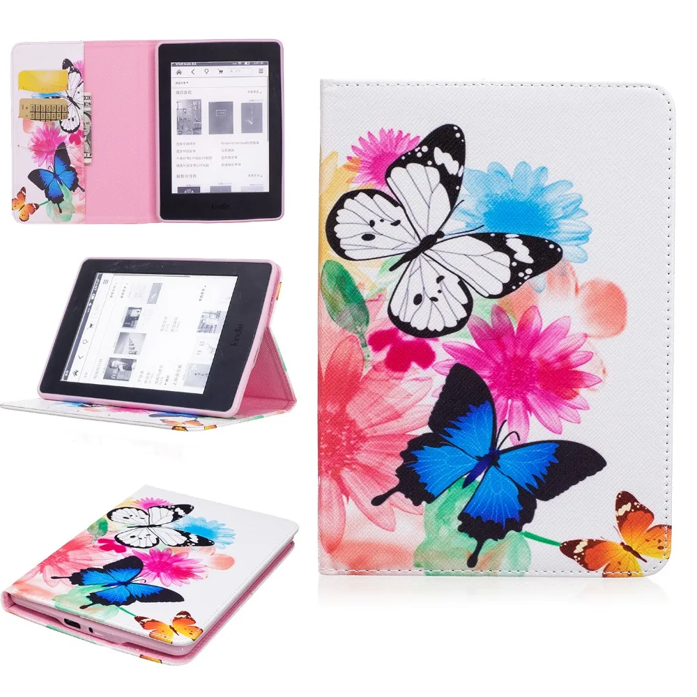 GOOYIYO-Новый чехол для Amazon Kindle Paperwhite 4 2018 Ereader PU кожаный флип Крышка планшета тонкий