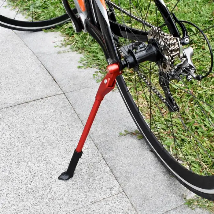 Регулируемая подставка для дорожного велосипеда из алюминиевого сплава, стойка для парковки велосипеда, боковая подставка для велосипеда, универсальная легкая установка, велосипедные запчасти