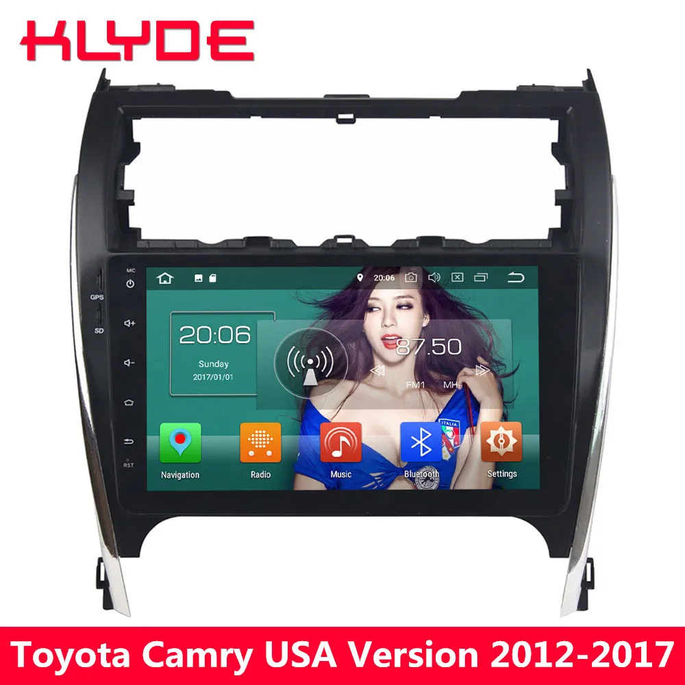 

KLYDE 10.1" 4G Android 8 Octa Core 4GB RAM+32GB Car DVD Multimedia Player Radio For Toyota Camry 2012 2013 2014 2015 2016 2017