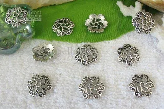 1350 шт тибетские серебряные цветочные шапочки A10206|cap custom|cap platecap mesh |