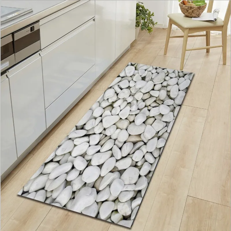  Pebble Printed Doormats For Entrance Door Non-slip Carpets For Living Room Coffee Table Floor Mats 