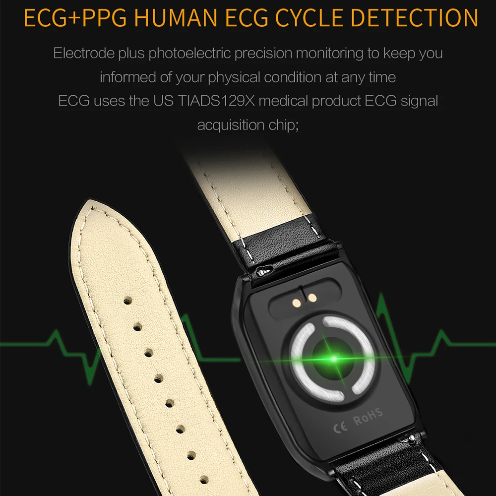 Timethinker E58 Смарт часы Reloj ЭКГ Relogio Для мужчин 3D кровяное Давление монитор сердечного