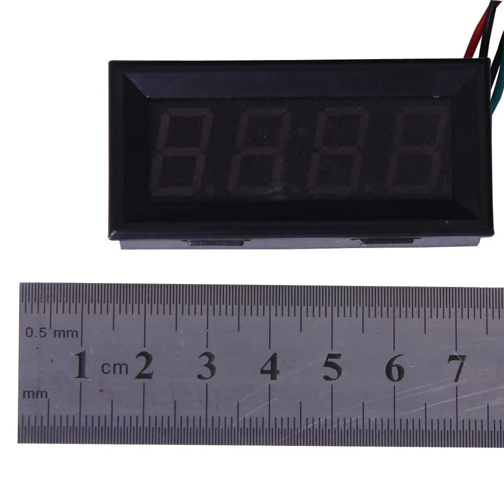 Adjustable Digital 24 Hours Car Motorcycle Clock DC 7-30V black
