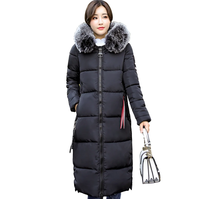 Winter Jacket Women 2018 Middle Long Cotton padded Jackets