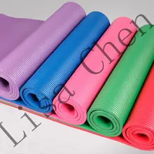 10 мм коврик для занятий фитнесом, йогой для начинающих легко носить с собой легкий толстый удлиненный приседания 183*61*1,0 см