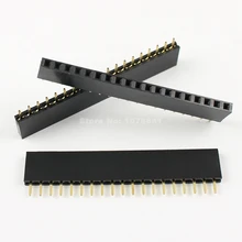 100 шт. в партии 2 54 мм Шаг 1x19 Pin 19 женский Однорядный прямой