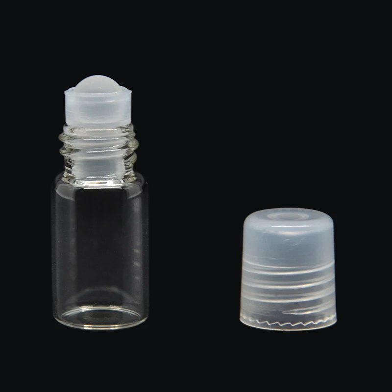 

2ml (100Pieces/Lot) Freeshipping Amber Roll On Bottle With Stainless Steel Rollers and Plastic cap
