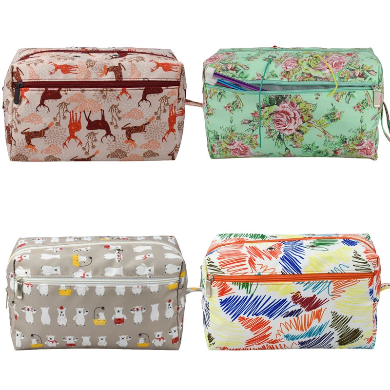 

New Woolen Knitting Bag Portable Yarn Tote Organizer For Crochet Hooks Knitting Needles Thread Sewing Set DIY Travel Storage Bag