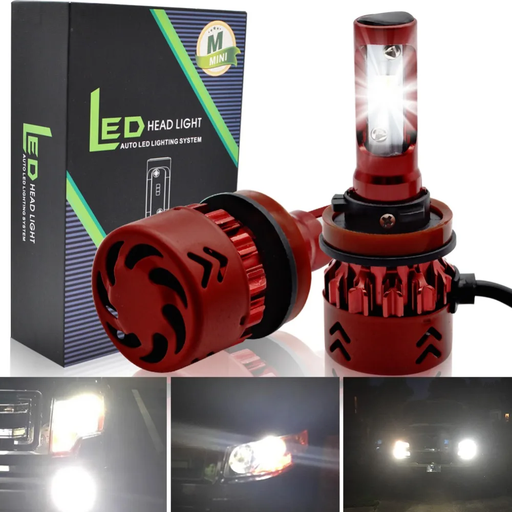 

Safego H11 H8 H9 H4 Hi Lo LED Car Headlight Kit 60W 9600Lm High Quality LED Chips Conversion Universal Headlights Bulbs 12V24V