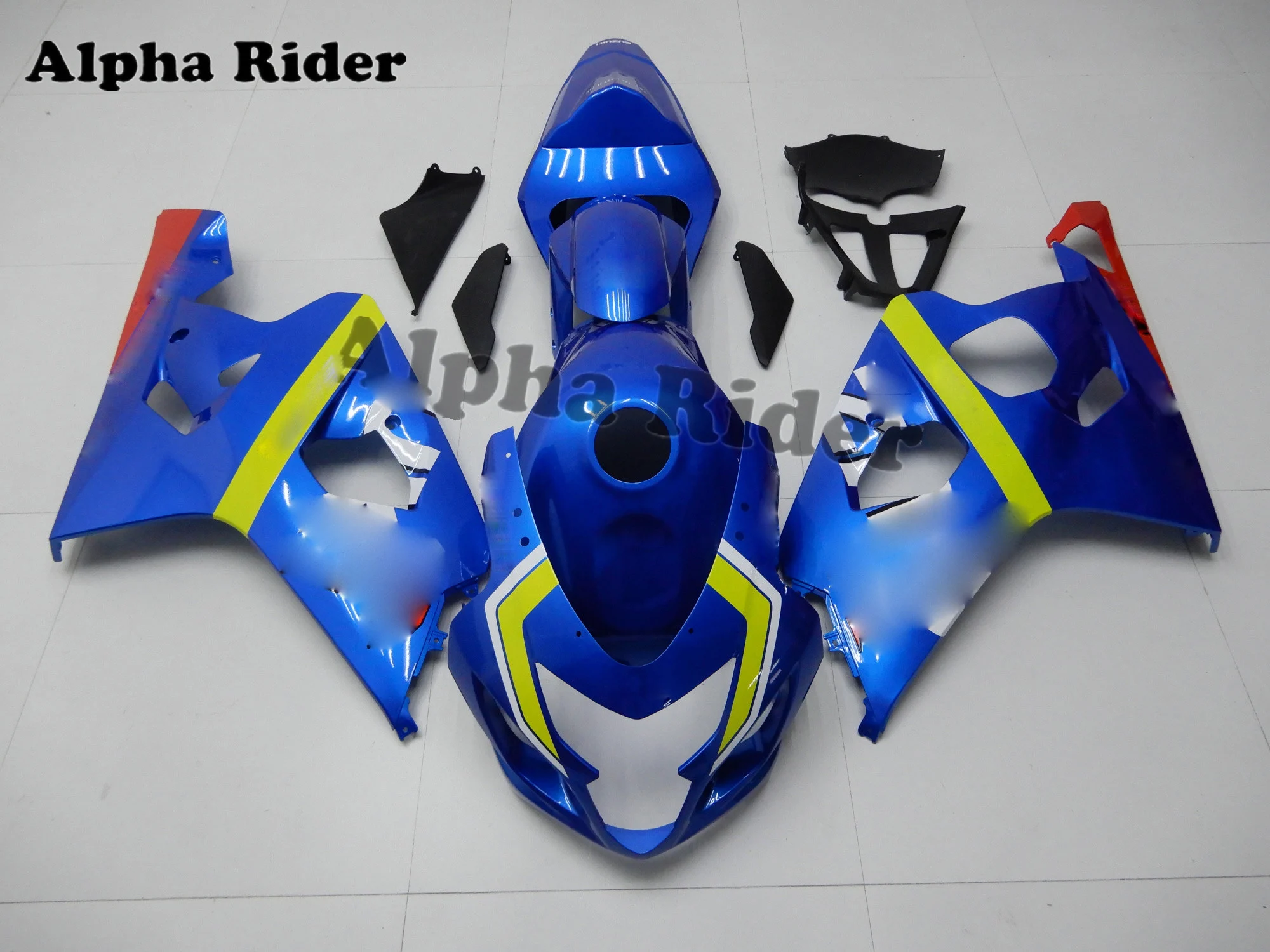 

High Quality For Suzuki GSXR600 GSX-R750 K4 k5 04-05 Motorcycle Bodywork Fairing Plastic Injection Molded UV light Blue GSX-R