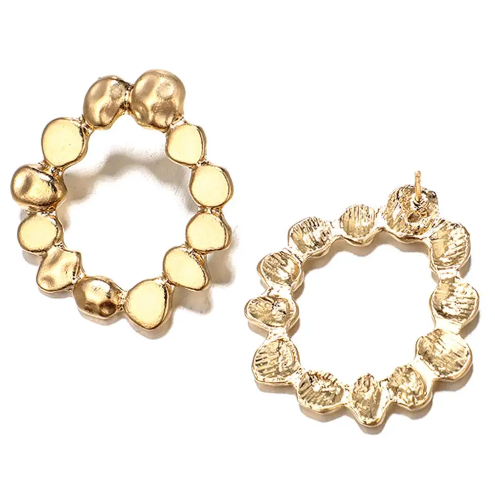

Fashion Simple Women Big Hollow Circle Ear Stud Earrings Party Jewelry Gift Drop shipping wholesale 2019NEW