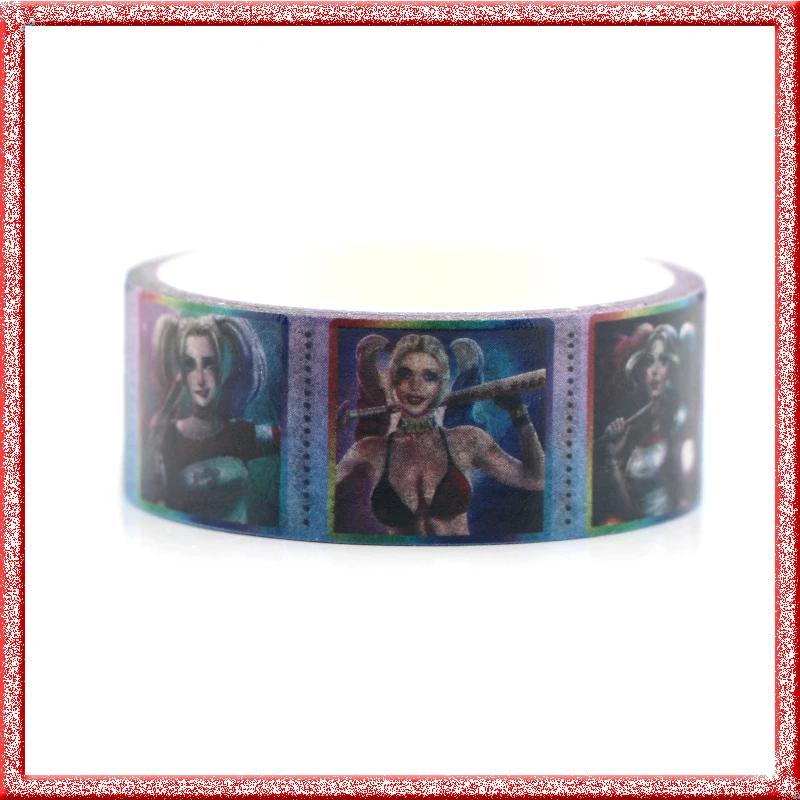 

Suicide Squad cartoon punk DIY gift book Masking washi paper tape Decorative Adhesive Scrapbooking Sticker carft supplies E0650