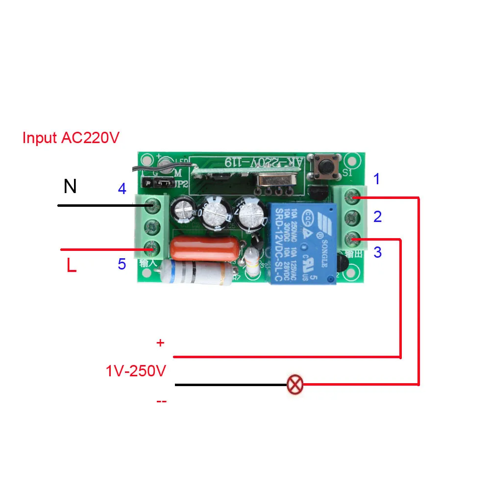 4 приемника+ 2 передатчика AC 220V 10A беспроводной пульт дистанционного управления беспроводной светильник переключатель системы в 433,92 Mhz