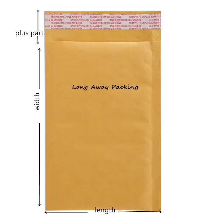 20 шт./лот Большой размер от производителя желтые крафт-пакеты Пузырьковые почтовые пакеты мягкие бумажные конверты почтовый пакет