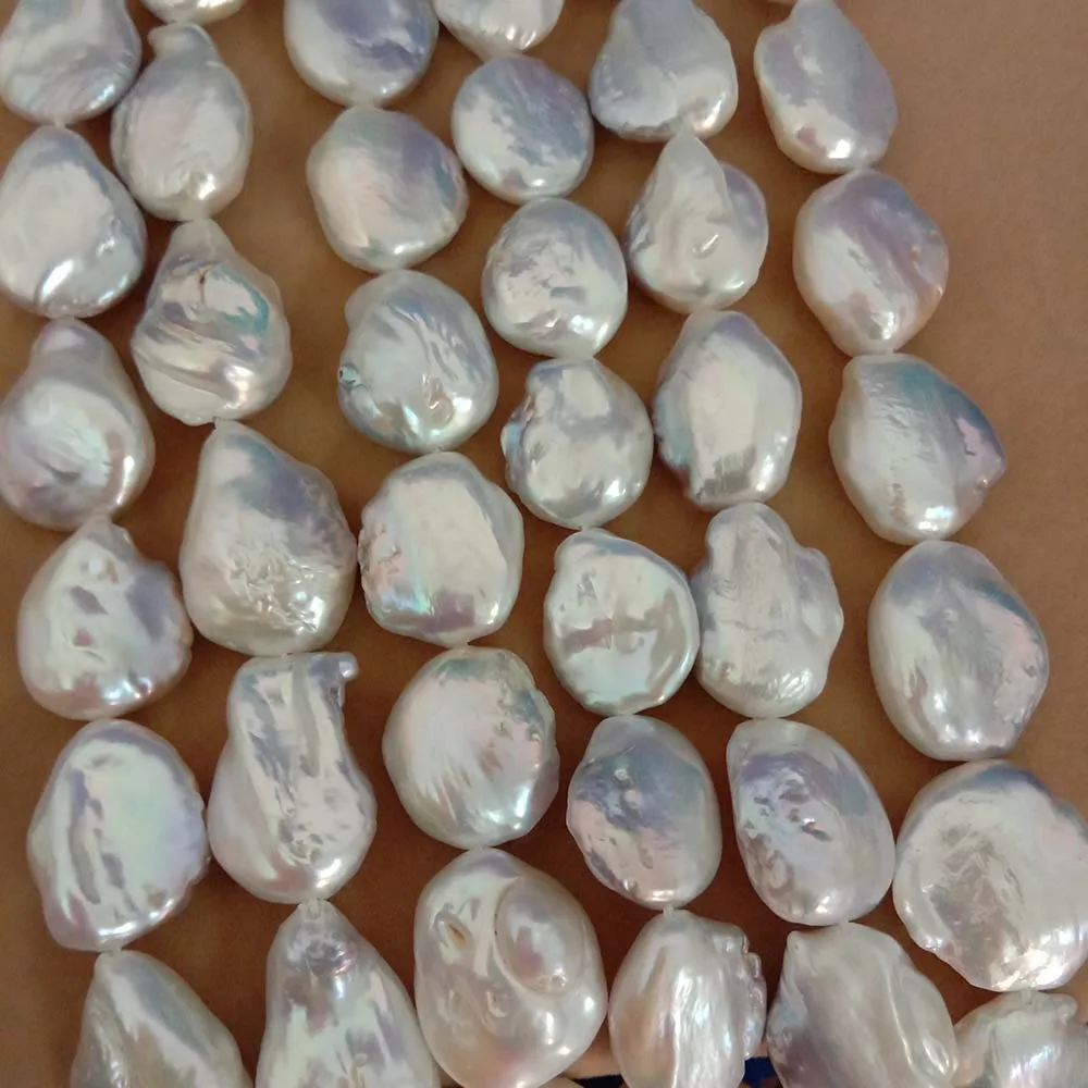 pearl beads, Nature freshwater loose pearl with baroque shape, BIG BAROQUE shape pearl,16-19 mm big keshi pearl