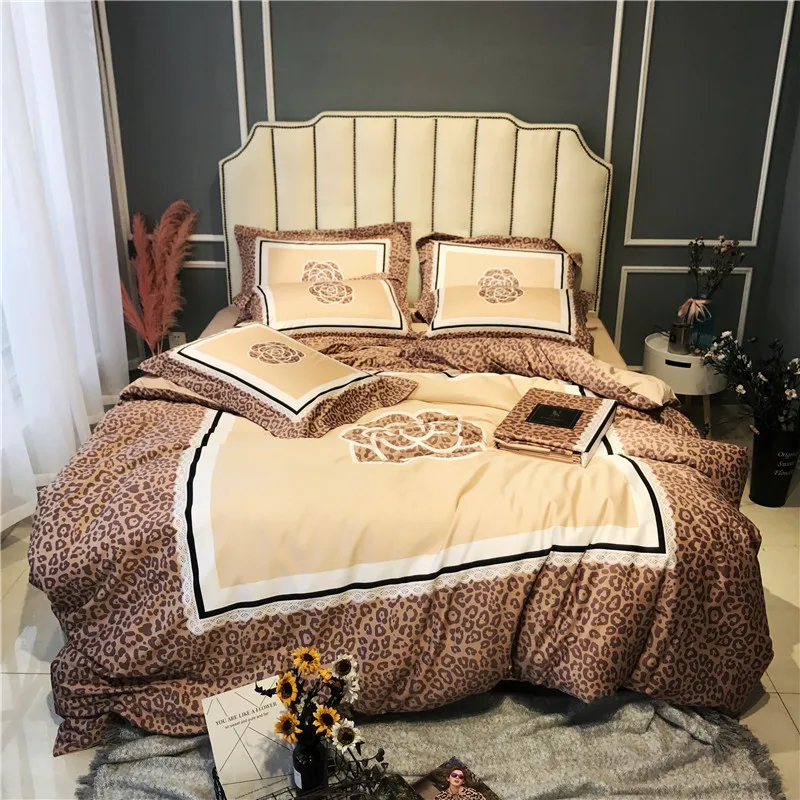 Egyptian cotton Bed Set Duvet Cover Bed Sheet adults Cover Set Home Textile red color Bed Linens 4pcs Bedding Sets 27 IMG_5976