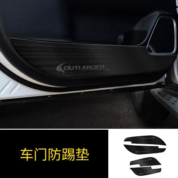 Высокое качество, нержавеющая сталь, внутренняя отделка из пайеток, приборной панели Накладка для Mitsubishi Outlander 2013 - Цвет: Черный