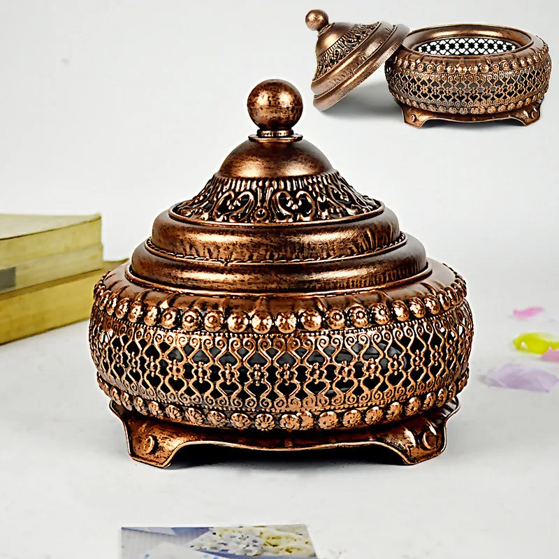 

Iron Material Chinese Elements Censer Incense Burner Spice Box Burner Decoration Goods Of Display Incense Box Insence