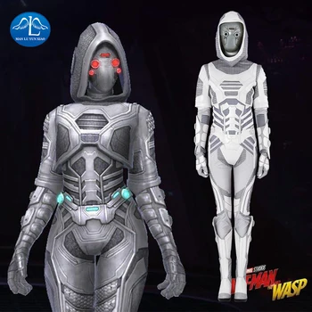 

New Arrival Ant-Man and the Wasp Ghost Cosplay Costume Women Full Set John Morley Costume For Halloween Custom Made