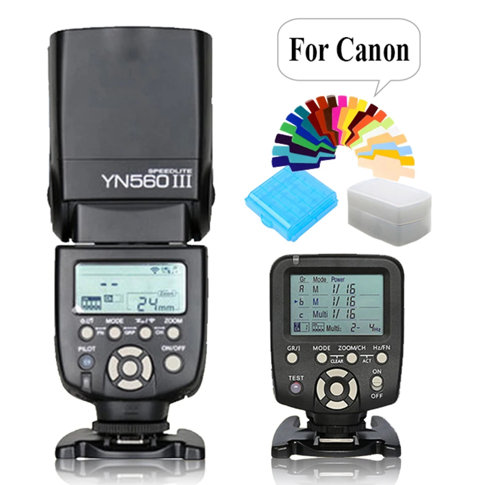 

YONGNUO YN560-III YN560 III Wireless Flash Speedlite & YN-560TX LCD Flash Trigger Controller YN560 TX For Canon DSLR Cameras