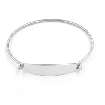 

10pcs/lot 60mm 65mm 2mm Thick Stainless Steel Steel Color Bangle Bracelet Cuff DIY Bracelet Bangle Wholesale