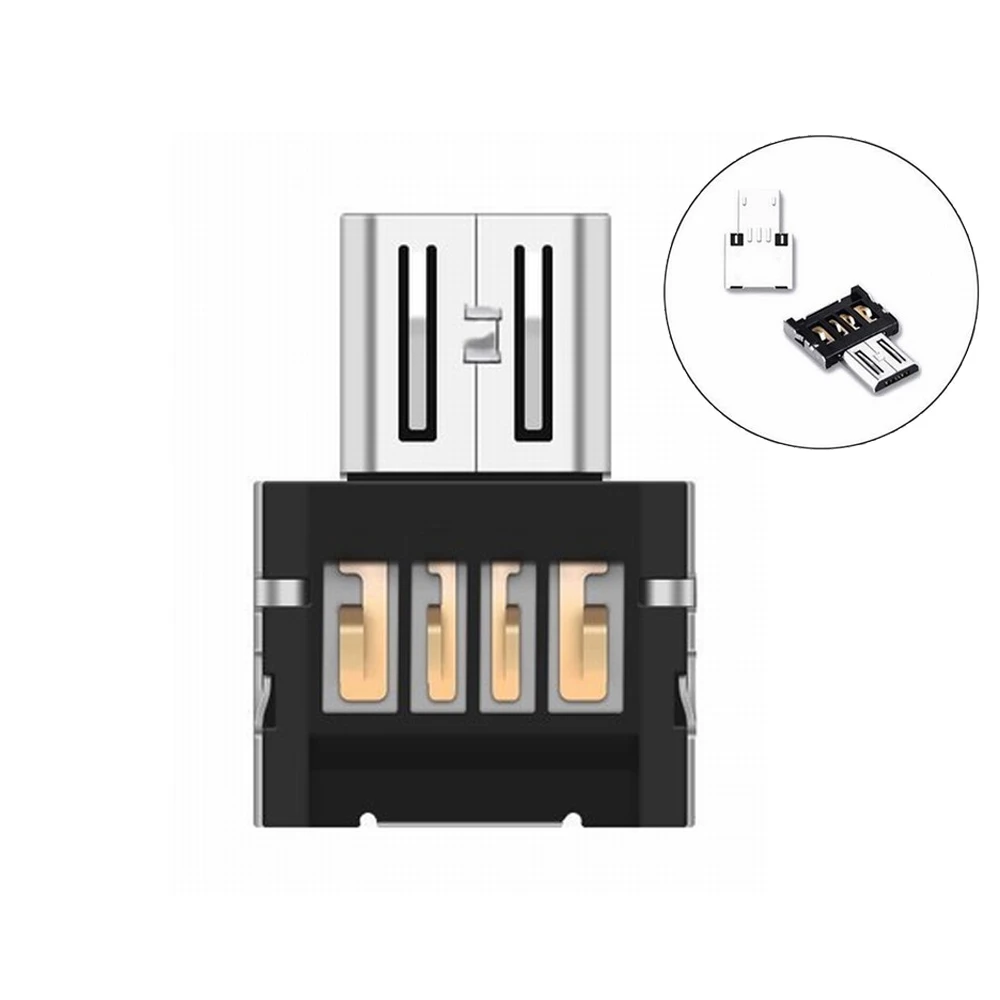 

2PCS Ultra Mini Micro USB OTG Adapter Connector for USB Flash Drive for Tablet PC Samsung Android Micro USB Male to USB Female