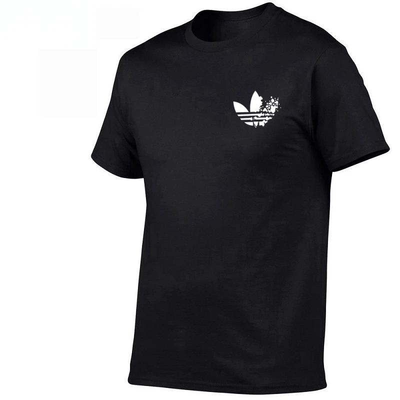 

O-neck short sleeves t-shirt men Fashion doodle Print Cotton funny t shirt men tops tees casual 3d tshirt