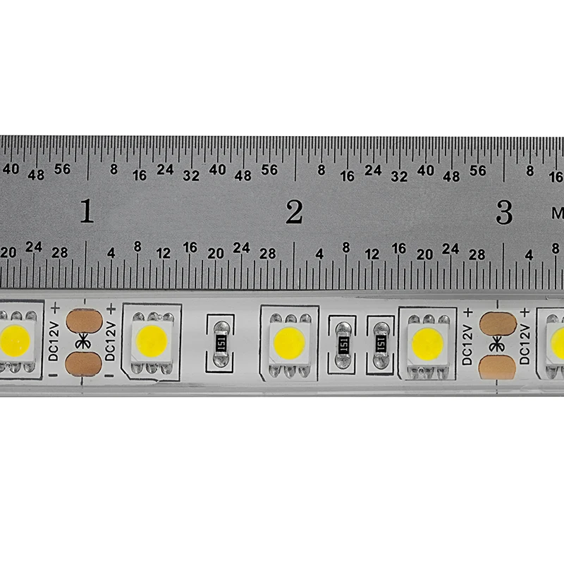 DC12V 5 метр ультратонкое естественное освещение CRI> 90 светодиодный лента SMD5050 300 светодиодный 60 Светодиодный s на метр 351LM/футов высоты Цвет индекс цветопередачи CRI90 гибкий светодиодный полоски