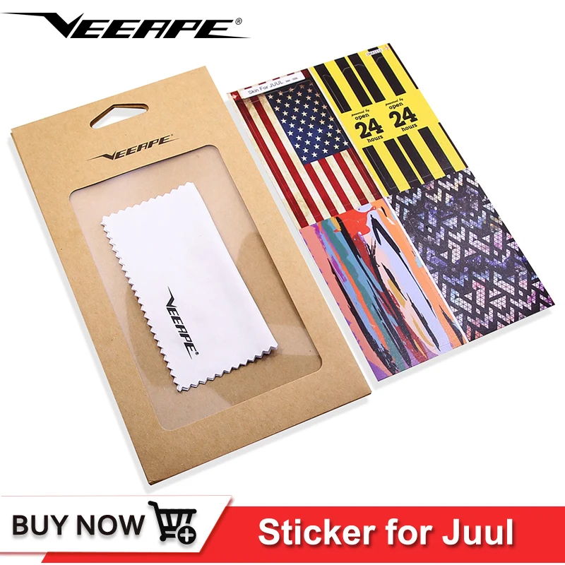 4 шт. оригинальный испаритель veeape skin для электронной сигареты JUU JUL защитный чехол