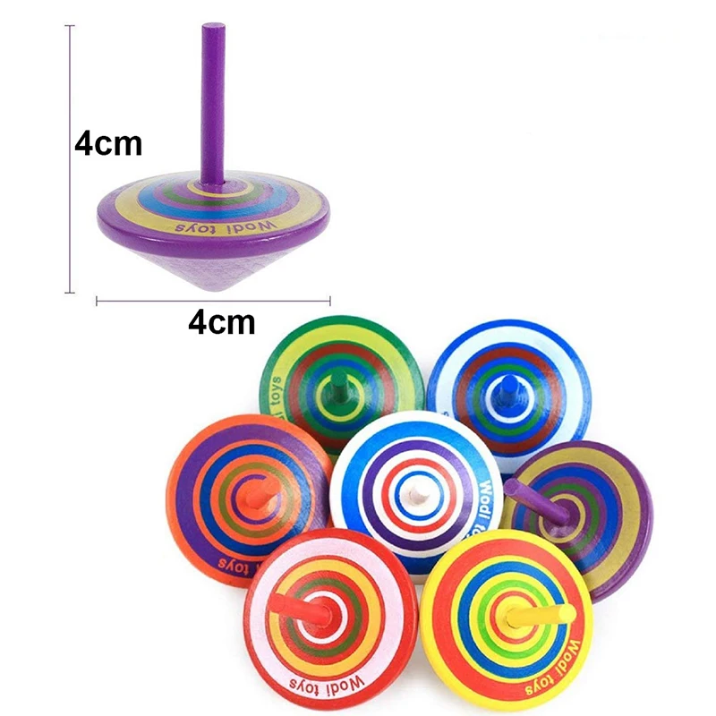 16 шт., детский деревянный гироскоп, детские развивающие игрушки для взрослых, стресс, настольный спиннинг, игрушки для рукоделия, декомпрессионные игрушки