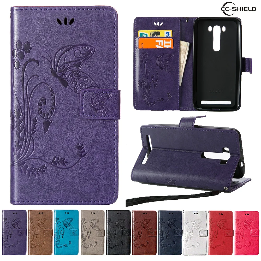 

Case for ASUS Zenfon 2 Laser ZE500KL ZE 500KL 500 KL Leather Flip Cover Wallet Case for ASUS Z00ED ASUS_Z00ED Mobile phone bag