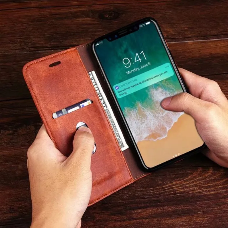flip leather case for iphone x (2)
