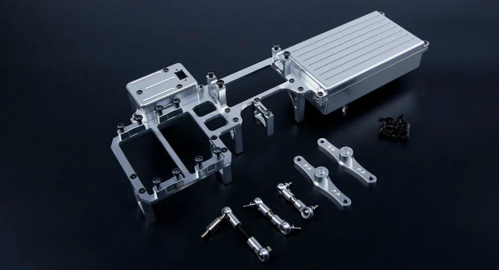 CNC сплав двойной сервопривод лоток/оборудование коробка 87079 для 1/5 rc автозапчасти losi 5ive t, Rovan LT