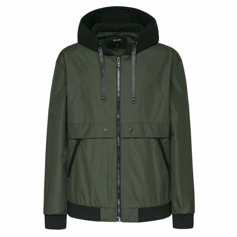 Куртка SEMIR мужская с капюшоном уличная ветровка на молнии кулиской капюшоне