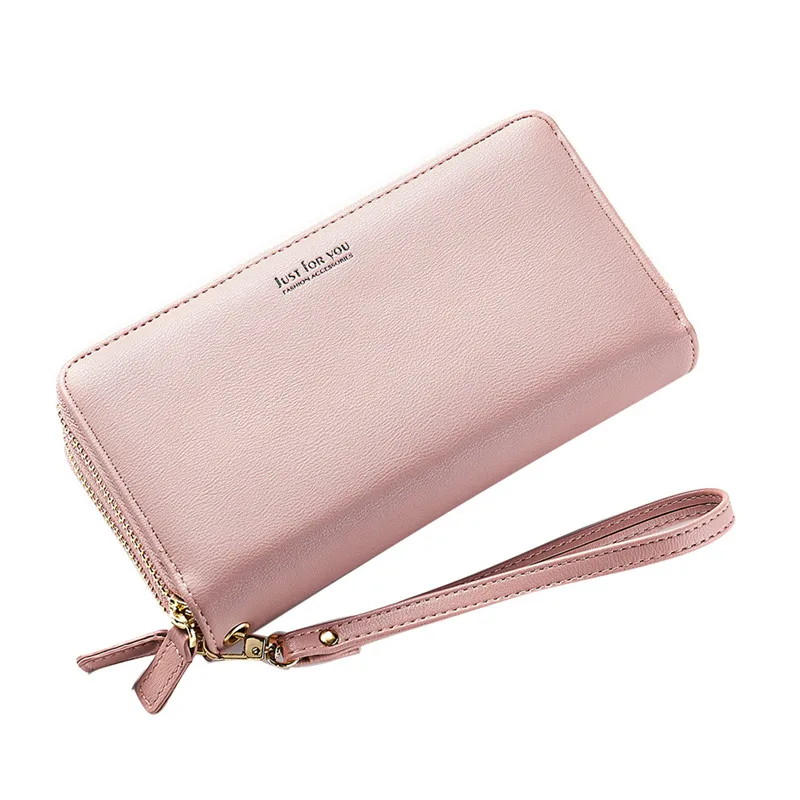 

CHALLEN Women Wallet PU Leather Purse Female Long Zipper Wallet Handbag For Women Coin Purse Two Fold Card Holders Clutch