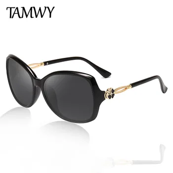 

TAMWY BRAND DESIGN Luxury Women Polarized Sunglasses 2019 Lady Sun glasses Female Rhinestone Temple Shades Eyewear UV400 T2217
