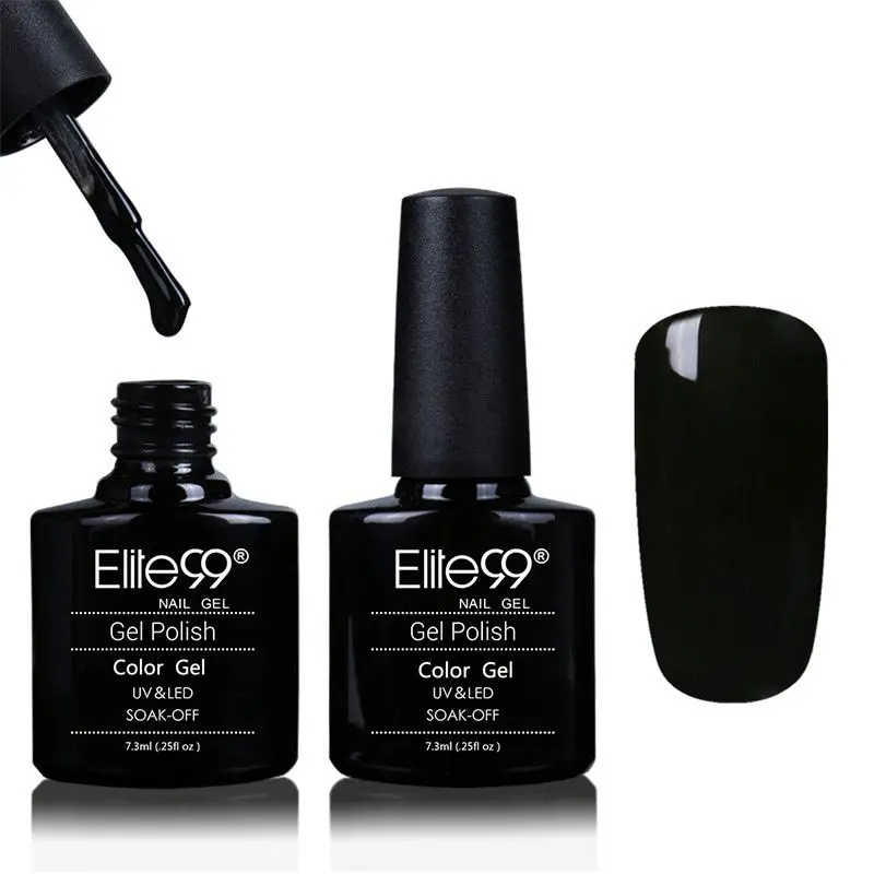  Elite99 7.3ml Black Foundation Base Coat UV Gel Polish Soak Off Long Lasting Nail Gel For Salon Bea