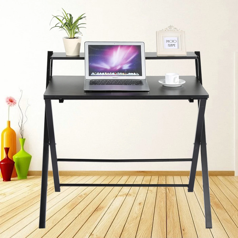 Маленький компьютерный стол черный - 86 фото