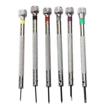 

6Pcs 0.8-1.8mm Flat Blade Slotted Screwdriver Watch Mobile Laptop Repair Tools
