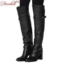 2017 fashion winter warm fur women knee high boots black soft leather fashion new female thick high heels boots shoes plus size 2017 fashion winter warm fur women knee high boots black soft leather fashion new female thick high heels boots shoes plus size