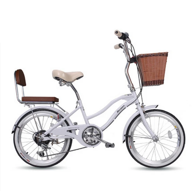 Бренд 20 дюймов карбоновая стальная рама 6 скоростей женский велосипед для спорта на открытом воздухе портативный детский женский велосипед V/дисковый тормоз - Цвет: B white