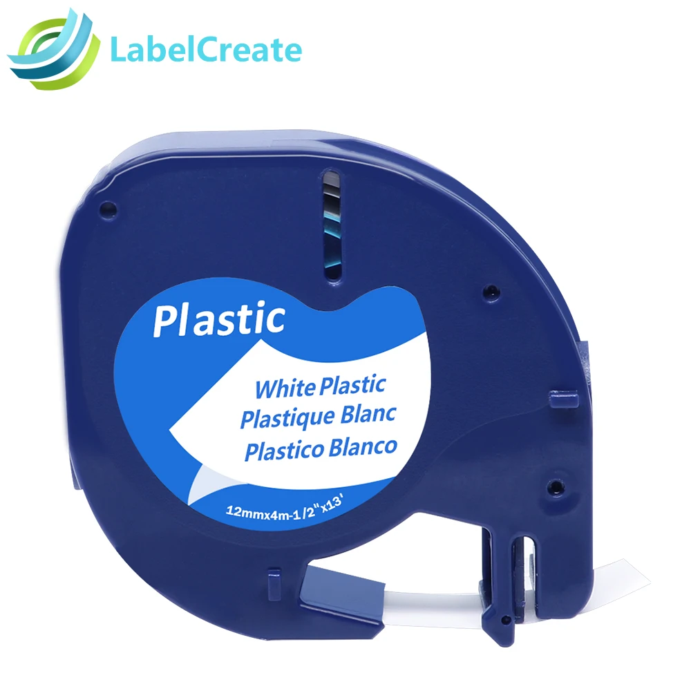 

Compatible for DYMO LetraTag Label Tape 91201 91200 6 Color 12mm Plastic for DYMO Letratag Label Printer Tape Label Maker Tape