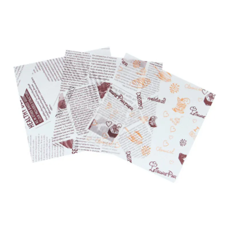 

50pcs Wax Paper Food Grade Grease Paper Baking Food Wrapper Paper For Pastry Bread Sandwich Burger Fries Wrapping Baking Tool