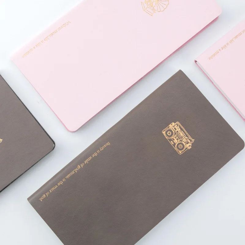 

Weekly Planner A6 Notebook 2019 2020 Agenda Travels Journals Book Leather Portable Fresh Schedule stationery School supplies