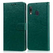 Роскошный кожаный чехол-книжка для samsung A20, чехол-кошелек, чехол для телефона samsung Galaxy A20 A 20 SM-A205F A205 A205F, чехол