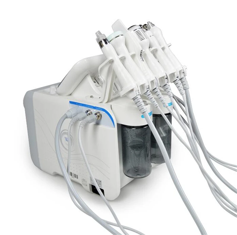 6в1 H2-O2 Hydra Dermabrasion RF Bio-lifting спа для лица гидро прибор для лица/вода дермабразия холодный молоток спрей кислород
